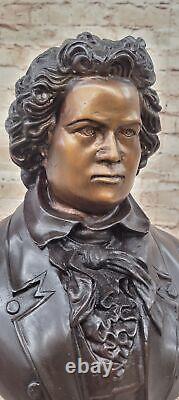 Limited Edition Signed Numbered by Thomas Beethoven Bust Bronze Sculpture Sale