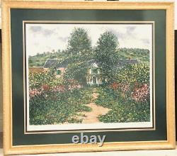 Limited edition James Scoppettone Signed Numbered Framed Art Maison A Giverny