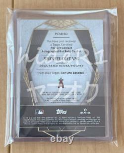 Limited edition of 5 autographed by Shohei Otani 2022 Topps Tier One Jumbo Bat