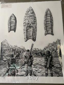 Limited edition signed art print numbered Ren Harvey's Paleo Vision