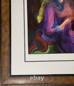 Linda Le Kinff Passing Time With Max Serigraph Framed Signed