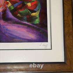 Linda Le Kinff Passing Time With Max Serigraph Framed Signed