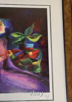 Linda Le Kinff Passing Time With Max Serigraph Framed Signed