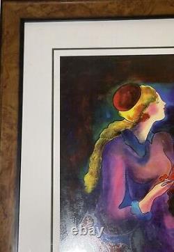 Linda Le Kinff Passing Time With Max Serigraph Framed Signed