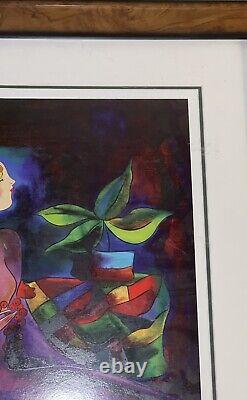 Linda Le Kinff Passing Time With Max Serigraph Framed Signed