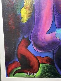 Linda Le Kinff Passing Time With Max Serigraph Framed Signed