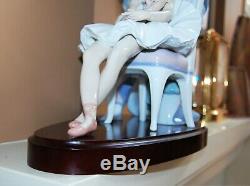 Lladro #5932. Jester Serenade. Signed Limited Edition WithBase. Large 14.5H. 1989