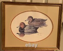 Louis Frisino Limited Edition Signed & Numbered Red Head Decoys Framed Picture