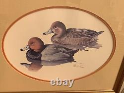 Louis Frisino Limited Edition Signed & Numbered Red Head Decoys Framed Picture