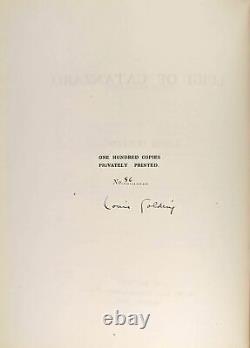 Louis Golding / Luigi of Catanzaro / Signed Limited First Edition (of 100), 1926