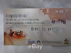 Lt Commander Data, Brent Spiner SIGNED skybox 1996 Limited Edition Card RARE