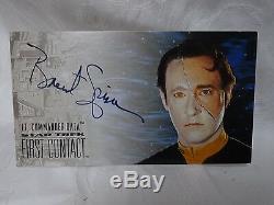 Lt Commander Data, Brent Spiner SIGNED skybox 1996 Limited Edition Card RARE