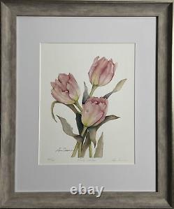 Lyn Snow Signed Limited Edition Lithograph of Pink Ladies