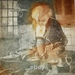 MARGERY RYERSON Color Etching PENCIL SIGNED Limited Edition