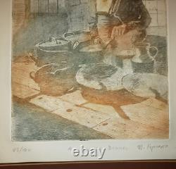 MARGERY RYERSON Color Etching PENCIL SIGNED Limited Edition