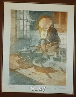 MARGERY RYERSON Color Etching PENCIL SIGNED Limited Edition