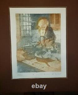 MARGERY RYERSON Color Etching PENCIL SIGNED Limited Edition
