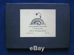 MILLIONS OF CATS wi ORIGINAL ENGRAVING BOTH SIGNED by WANDA GAG 1st Ltd Ed