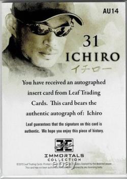 MLB Ichiro 13 LEAF IMMORTALS COLLECTION 5 Limited Edition Autographed Cards