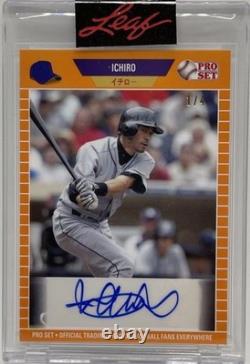 MLB Ichiro 21 Leaf Pro Set 4 Limited Edition Autographed Card