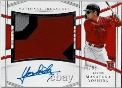 MLB Masataka Yoshida 23 National Treasures 99 Limited Edition Autographed Patch