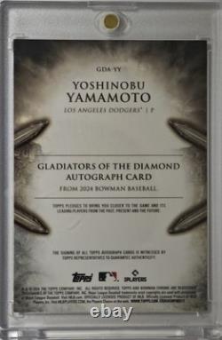 MLB Yoshinobu Yamamoto 24 Bowman Chrome 99 Limited Edition Autographed Rookie Ca