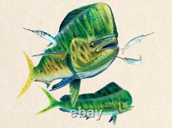 Mahi Mahi, limited edition giclee by Jason Mathias, 40x30 signed and numbered