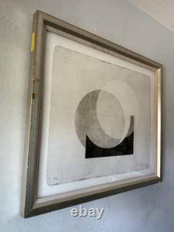 Malcolm Sanders Vintage Modern Art Abstract Lithograph Signed Limited Edition Uk