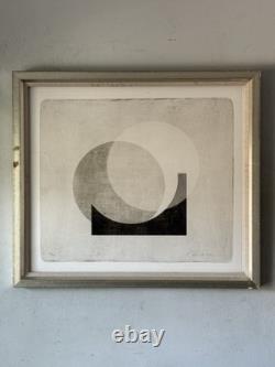 Malcolm Sanders Vintage Modern Art Abstract Lithograph Signed Limited Edition Uk