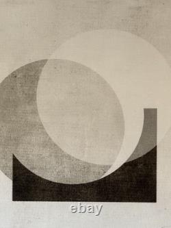 Malcolm Sanders Vintage Modern Art Abstract Lithograph Signed Limited Edition Uk
