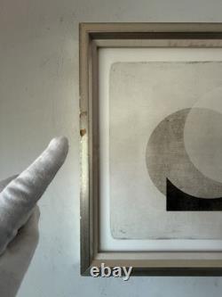Malcolm Sanders Vintage Modern Art Abstract Lithograph Signed Limited Edition Uk