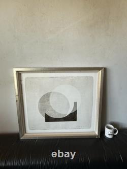 Malcolm Sanders Vintage Modern Art Abstract Lithograph Signed Limited Edition Uk