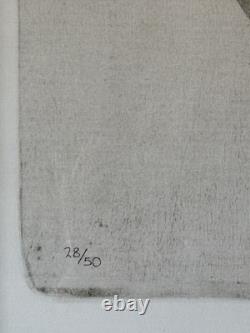 Malcolm Sanders Vintage Modern Art Abstract Lithograph Signed Limited Edition Uk