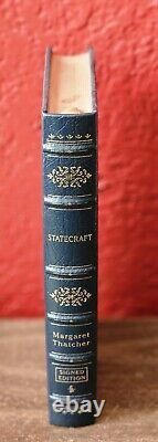 Margaret Thatcher SIGNED EASTON PRESS EDITION Statecraft Full Leather