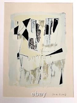 Marino Marini Limited Edition Lithograph Titled Quadriglia 1962 Signed & Dated