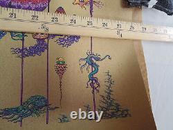 Marq Spusta Distanced In The Depths Signed Limited Edition Dirty Gold U/V Print