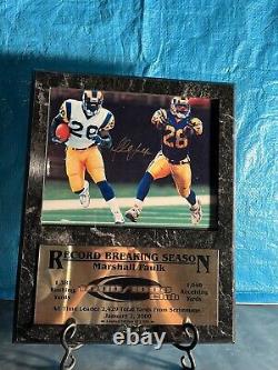 Marshall Faulk Limited Edition Autographed Photo plaque
