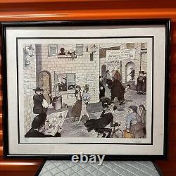 Martin Holt Signed Limited Edition Lithograph 143/300 Visitors To Mea Shearim