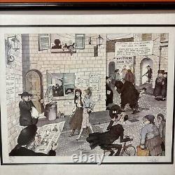 Martin Holt Signed Limited Edition Lithograph 143/300 Visitors To Mea Shearim