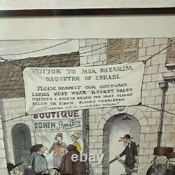 Martin Holt Signed Limited Edition Lithograph 143/300 Visitors To Mea Shearim