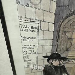 Martin Holt Signed Limited Edition Lithograph 143/300 Visitors To Mea Shearim