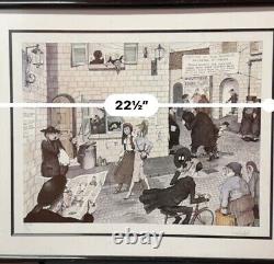 Martin Holt Signed Limited Edition Lithograph 143/300 Visitors To Mea Shearim