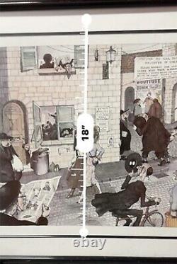 Martin Holt Signed Limited Edition Lithograph 143/300 Visitors To Mea Shearim