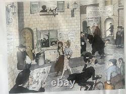 Martin Holt Signed Limited Edition Lithograph 182/300 Visitors To Mea Shearim