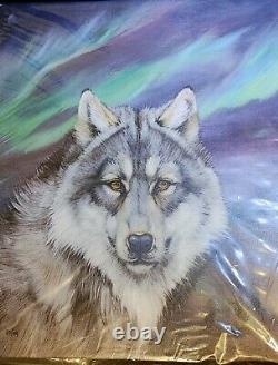 Martin Katon Signed Limited Edition Wolf Lights Giclee on Canvas