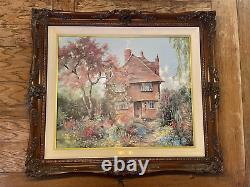 Marty Bell Sissinghurst Gardens Limited Edition Signed 24x20 Lithograph Canvas