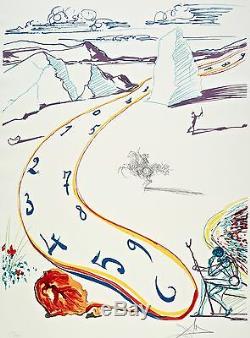 Melting Space-Time, Limited Edition Lithograph, Salvador Dali
