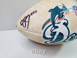 Miami Dolphins NFL Limited Edition Jay Fiedler & 6 Autographed Football