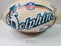 Miami Dolphins NFL Limited Edition Jay Fiedler & 6 Autographed Football
