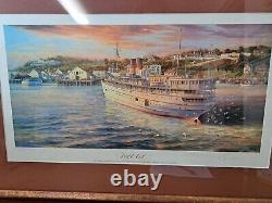 Michael Blaser Limited Edition Print Port-O-Call Mackinac Michigan Signed #215